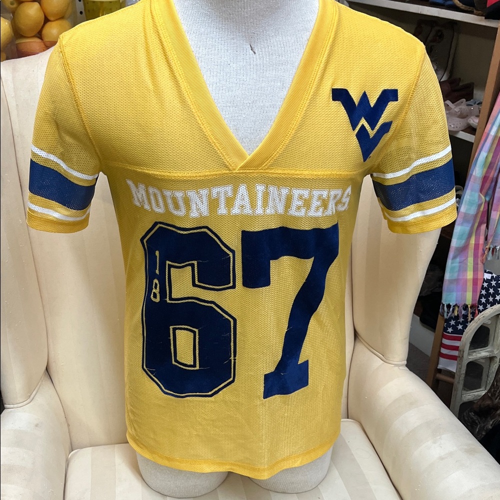 PINK Victoria's Secret Yellow Collegiate Jersey